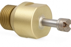 Diamond router with coolant hole